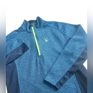 Spyder 1/4‎ Zip Blue Pullover Sweater Men’s size XL